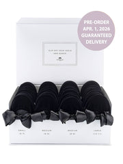 2026 April Pre-Order - 20 Pairs of Black Velvet Rescue Flats (WHITE Display Box) (Copy)