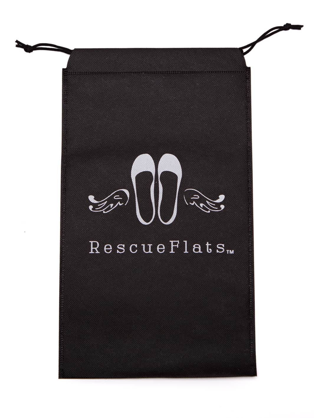 20 Pairs of Black Velvet Rescue Flats (WHITE Display Box)