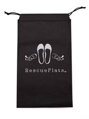 20 Pairs of Royal Blue Velvet Rescue Flats (BLACK Display Box)