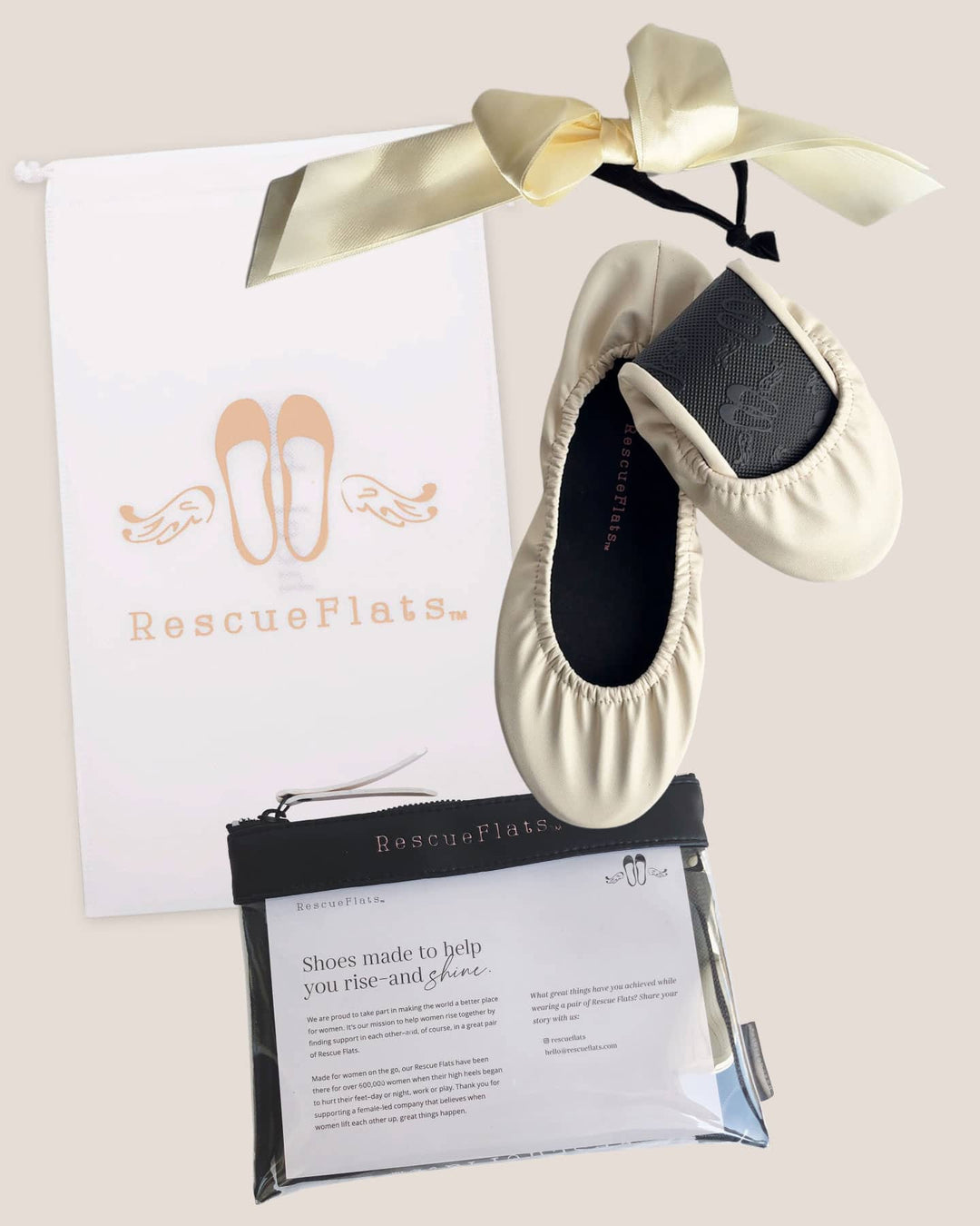 Bridal Cream Rescue Flats