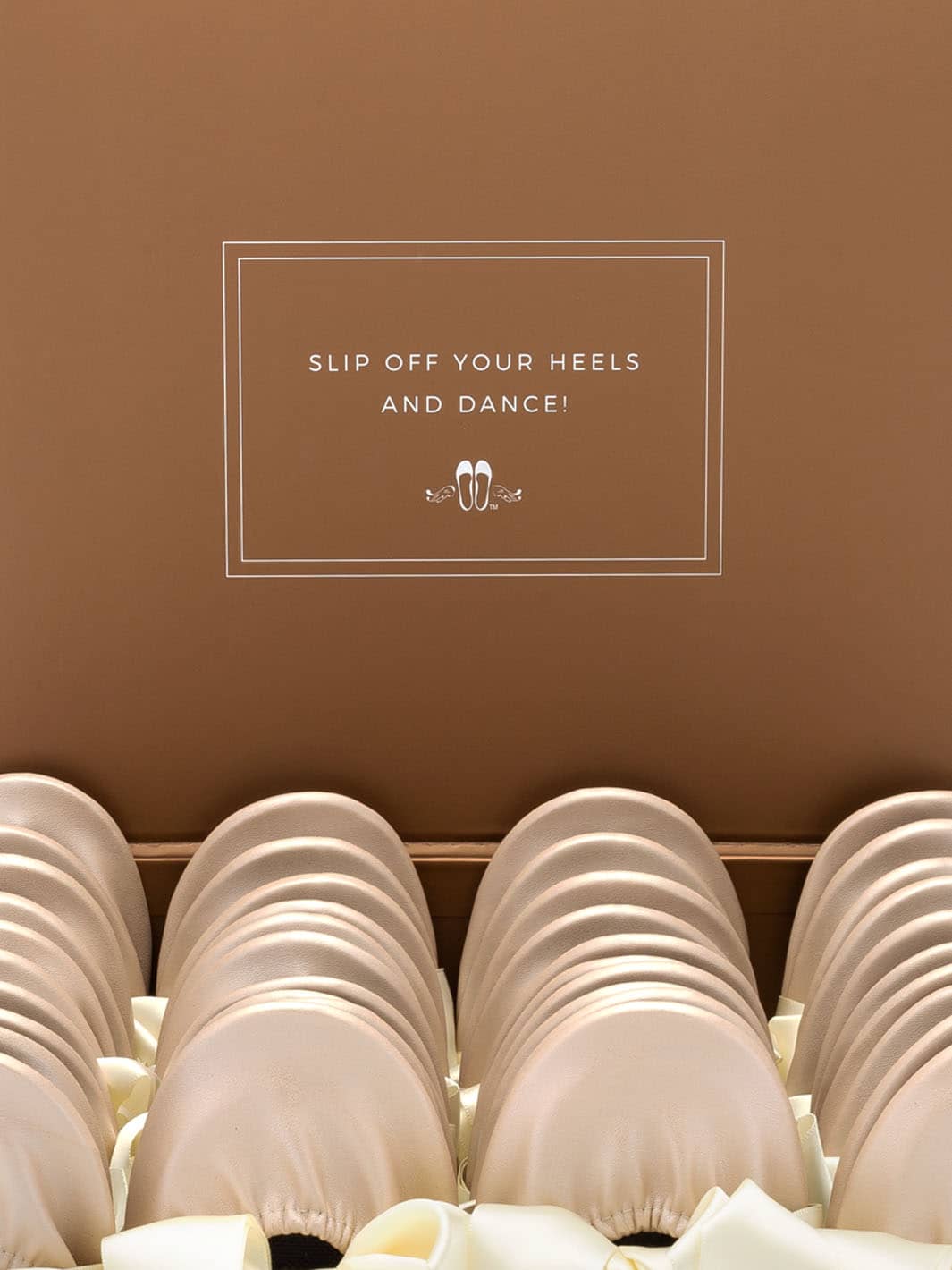 2026 September Pre-Order - 20 Pairs of Champagne Rescue Flats (Rose GOLD Display Box)