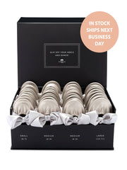 20 Pairs of Silver Rescue Flats (BLACK Display Box)