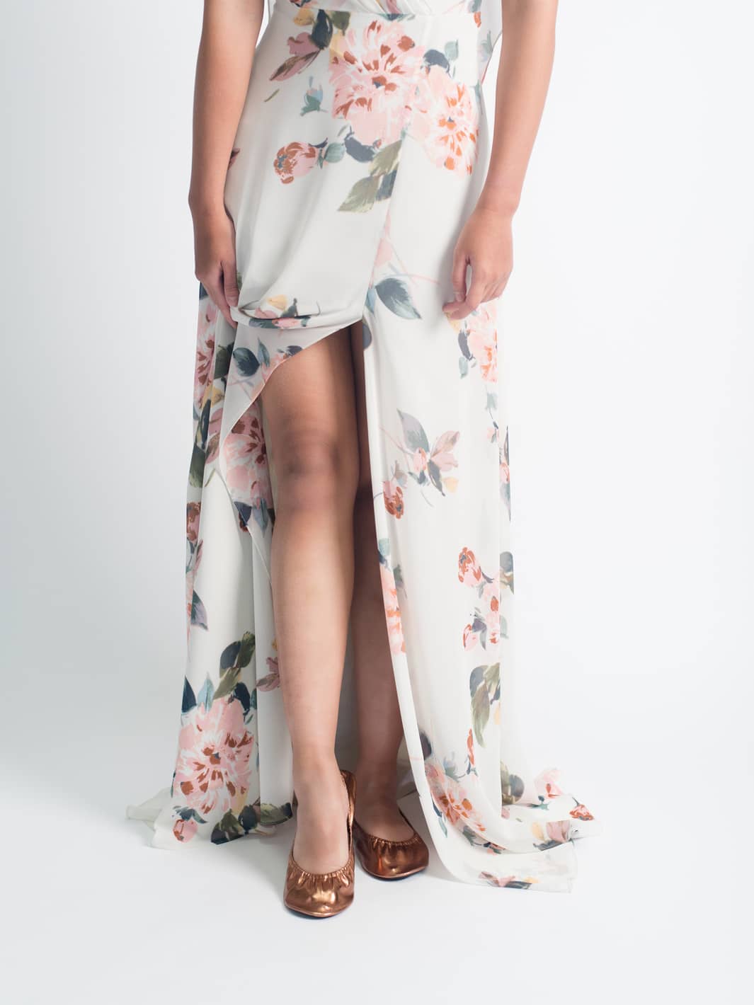 20 Pairs of Rose Gold Rescue Flats (Rose GOLD Display Box)