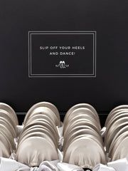 2024 June Pre-Order - 20 Pairs of Silver Rescue Flats (BLACK Display Box)