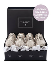 2026 November Pre-Order - 20 Pairs of Silver Rescue Flats (BLACK Display Box)