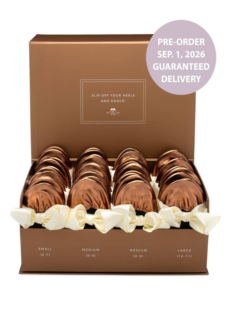 2026 September Pre-Order - 20 Pairs of Rose Gold Rescue Flats (Rose GOLD Display Box) (Copy)