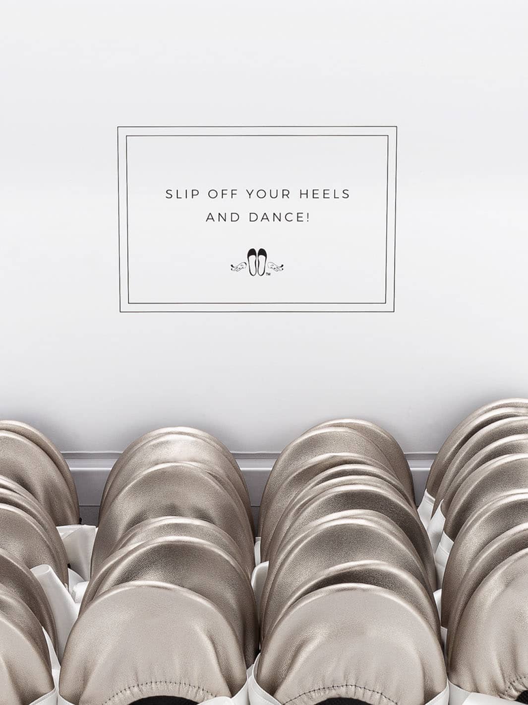 20 Pairs of Silver Rescue Flats (WHITE Display Box)